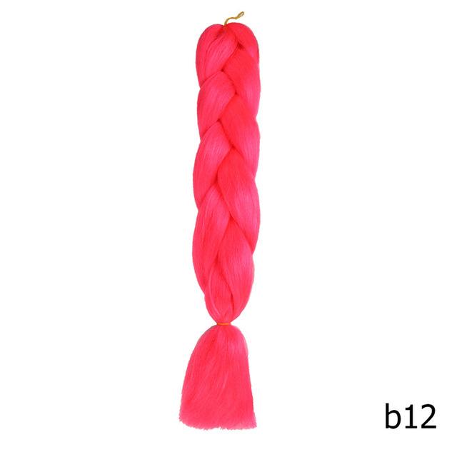 Sambraid 24 Inch Ombre Jumbo Braiding Hair For Jumbo Braids 100g/Pack False Hair Synthetic Crochet Braids Hair Extensions