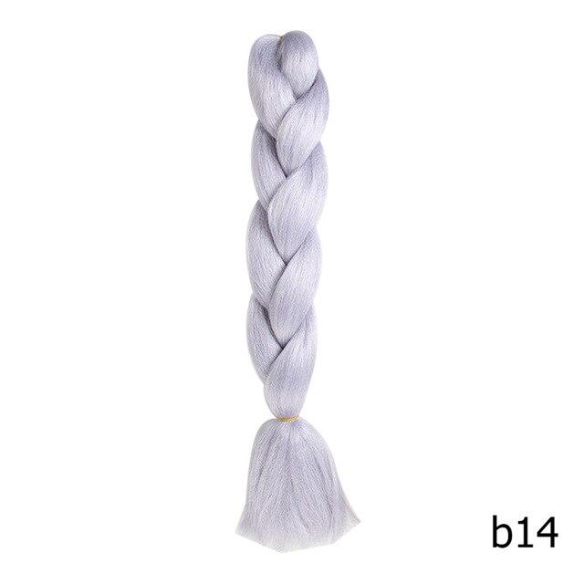 Sambraid 24 Inch Ombre Jumbo Braiding Hair For Jumbo Braids 100g/Pack False Hair Synthetic Crochet Braids Hair Extensions