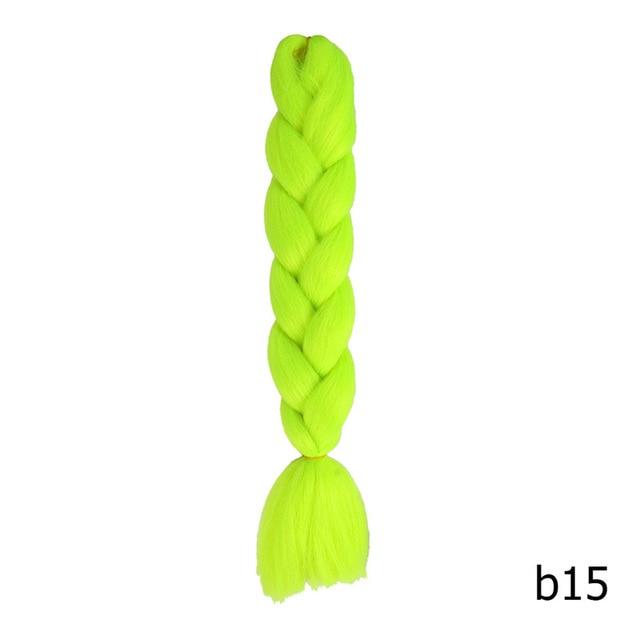 Sambraid 24 Inch Ombre Jumbo Braiding Hair For Jumbo Braids 100g/Pack False Hair Synthetic Crochet Braids Hair Extensions