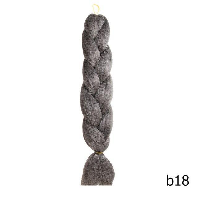 Sambraid 24 Inch Ombre Jumbo Braiding Hair For Jumbo Braids 100g/Pack False Hair Synthetic Crochet Braids Hair Extensions