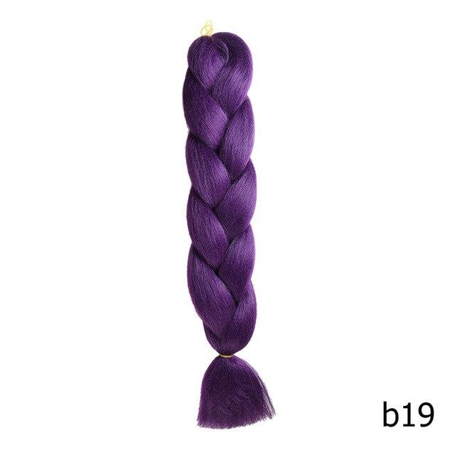 Sambraid 24 Inch Ombre Jumbo Braiding Hair For Jumbo Braids 100g/Pack False Hair Synthetic Crochet Braids Hair Extensions