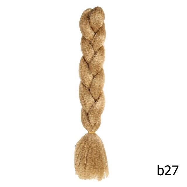 Sambraid 24 Inch Ombre Jumbo Braiding Hair For Jumbo Braids 100g/Pack False Hair Synthetic Crochet Braids Hair Extensions