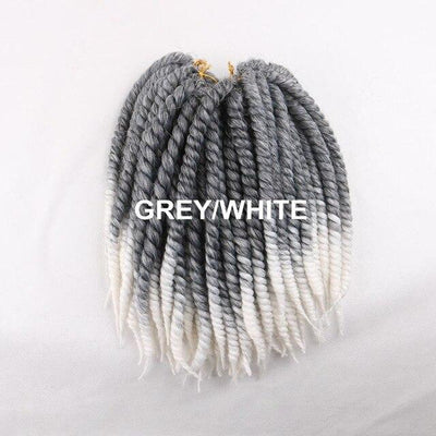 Luxury For Braiding 12" 12strands/pack 4packs/lot  Ombre Brown Crochet Braids Mambo Twist Synthetic Hair Extensions