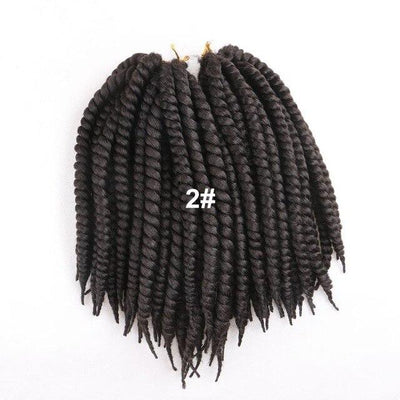 Luxury For Braiding 12" 12strands/pack 4packs/lot  Ombre Brown Crochet Braids Mambo Twist Synthetic Hair Extensions