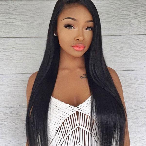 Straight Hair 360 Lace Frontal Wig 100% Virgin Human Hair Wigs - The Best Human Hair Weave and Human Hair Wigs