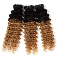 Ombre 1B/27 Brazilian Deep Wave 3 Bundles - The Best Human Hair Weave and Human Hair Wigs