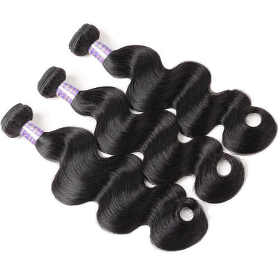 3 Bundles Body Wave Hair With 1 Free Lace Closure - The Best Human Hair Weave and Human Hair Wigs