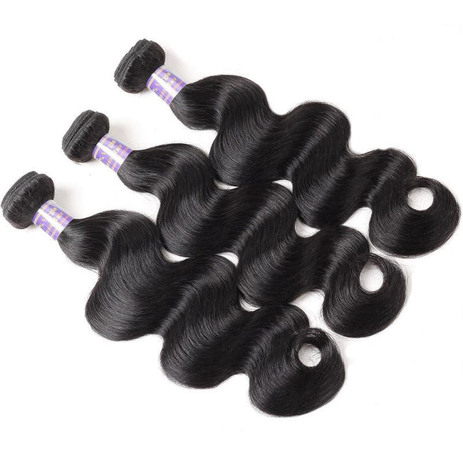 Silk Road Hair Indian Body Wave 3 Bundles 100% Human Hair Weave Bundles Indian Virgin Hair Body Wavy Hair Extension - The Best Human Hair Weave and Human Hair Wigs