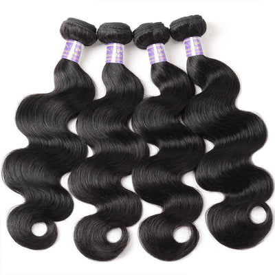 Silk Road Hair 4 Bundles Pack - Body Wave - The Best Human Hair Weave and Human Hair Wigs