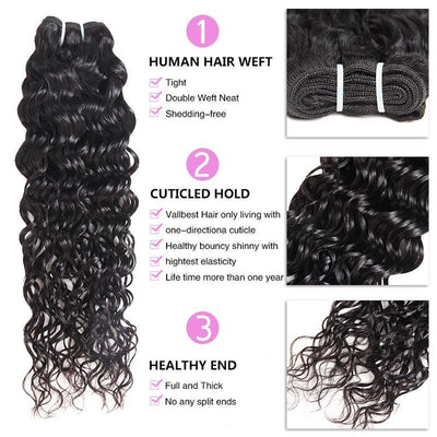 Silk Road Hair Water Wave Human Hair Weave Bundles Hair Malaysian Virgin Hair Water Wave 3 Bundles Natural Hair - The Best Human Hair Weave and Human Hair Wigs
